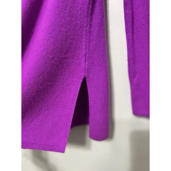 Ann Taylor Women XSP Pink 100% Cashmere Knit V-Neck Sweater Pullover Lightweight - Picture 2 of 13